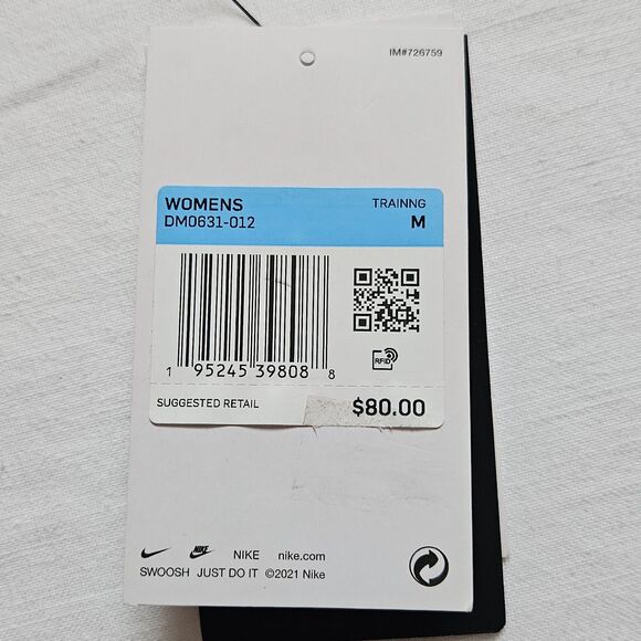 NWT NIKE Dri-FIT Sports Bra Womens MEDIUM Swoosh AIR MAX MediumSupport   $80 - Picture 12 of 15